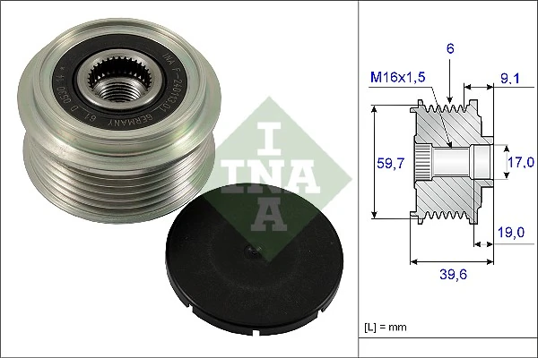 Alternator Freewheel Clutch